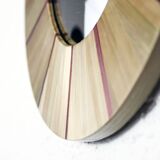 Witch's Eye Mirror in straw marquetry