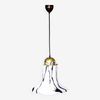 Glass pendant lamp by Peill & Putzler, Petunia model