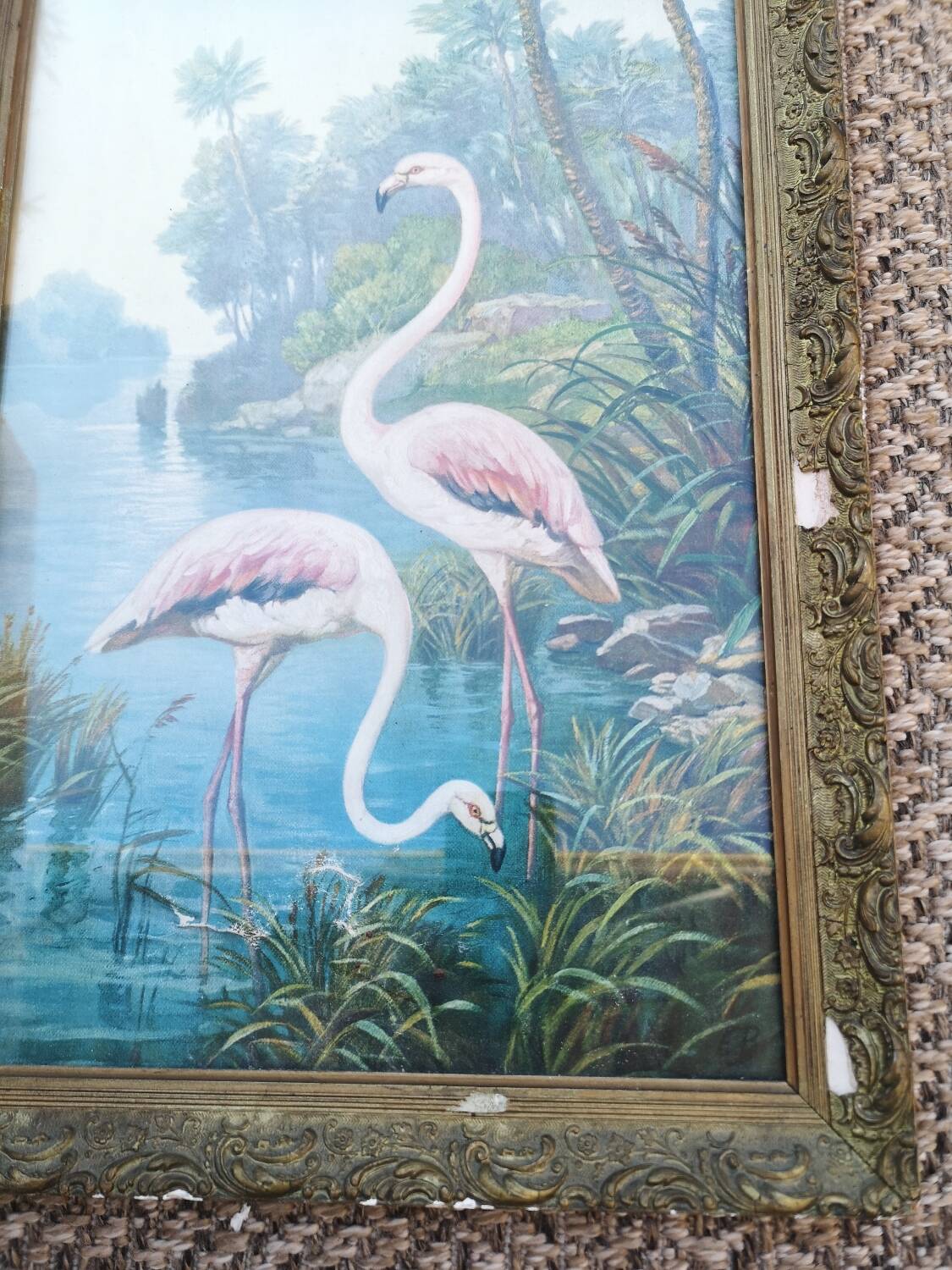 Tableau pastel ancien