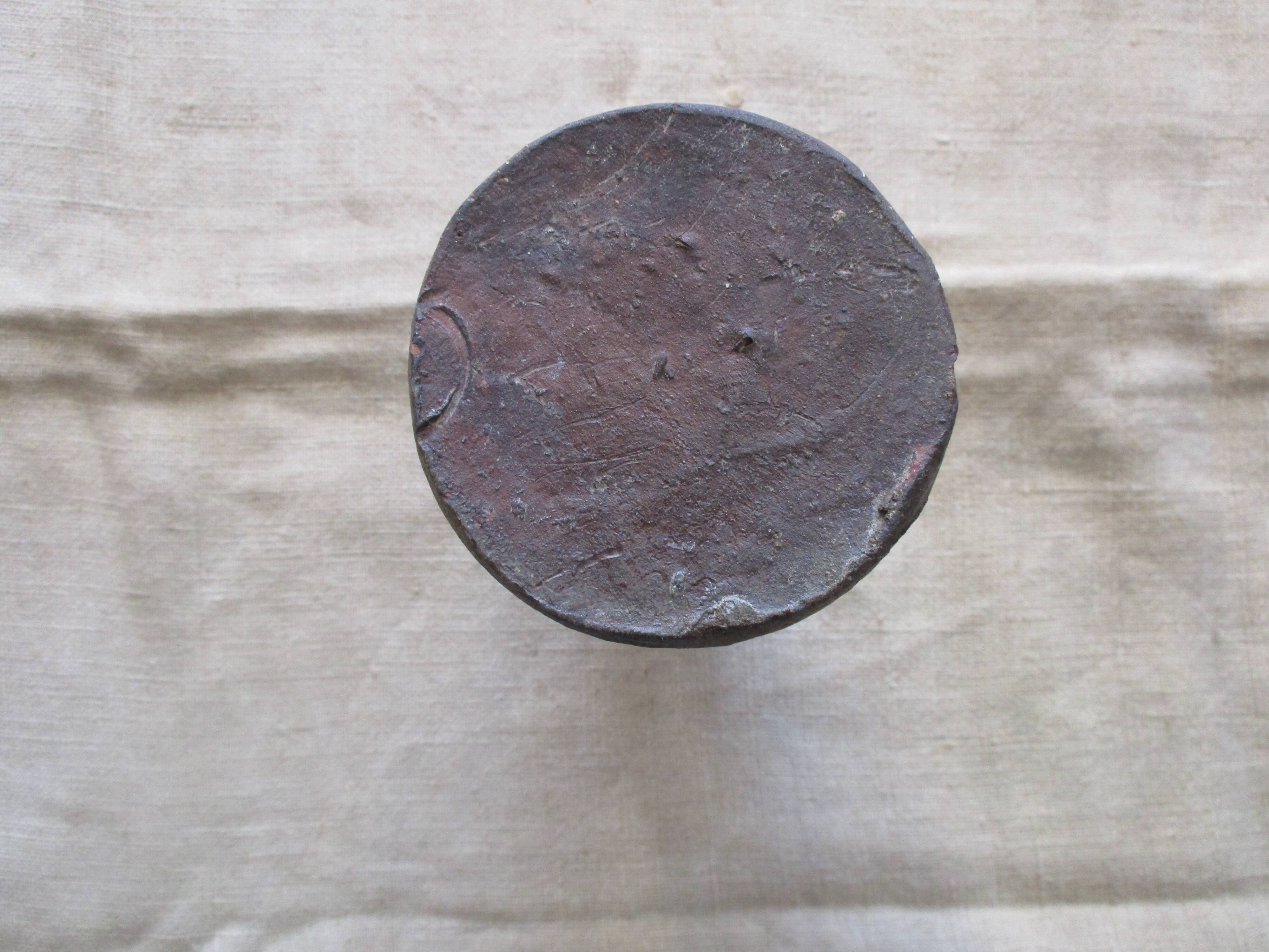 Rustic raw gres bottle