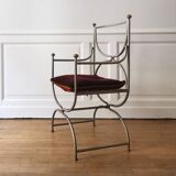 Curule armchair, Maison Jansen, 1970