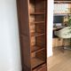 Vintage curtain binder in solid oak 5 shelves