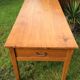 Old farmhouse table with 3 cherry drawers