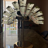 Vintage 1960’s Venini Style Murano Glass Ceiling Chandelier Light