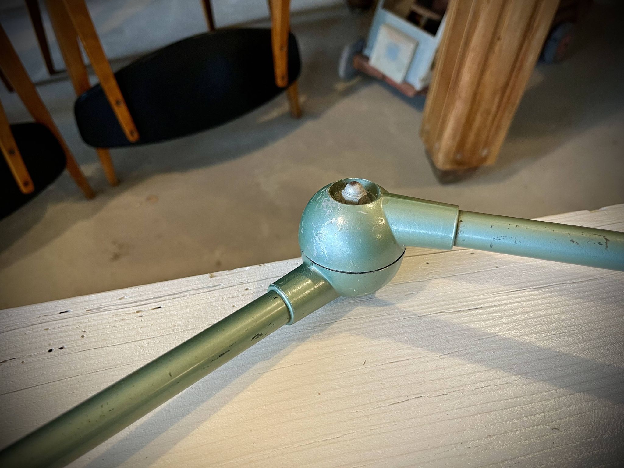 Old Jielde lamp with 2 arms