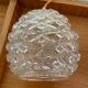 Old vintage glass globe lamp worked