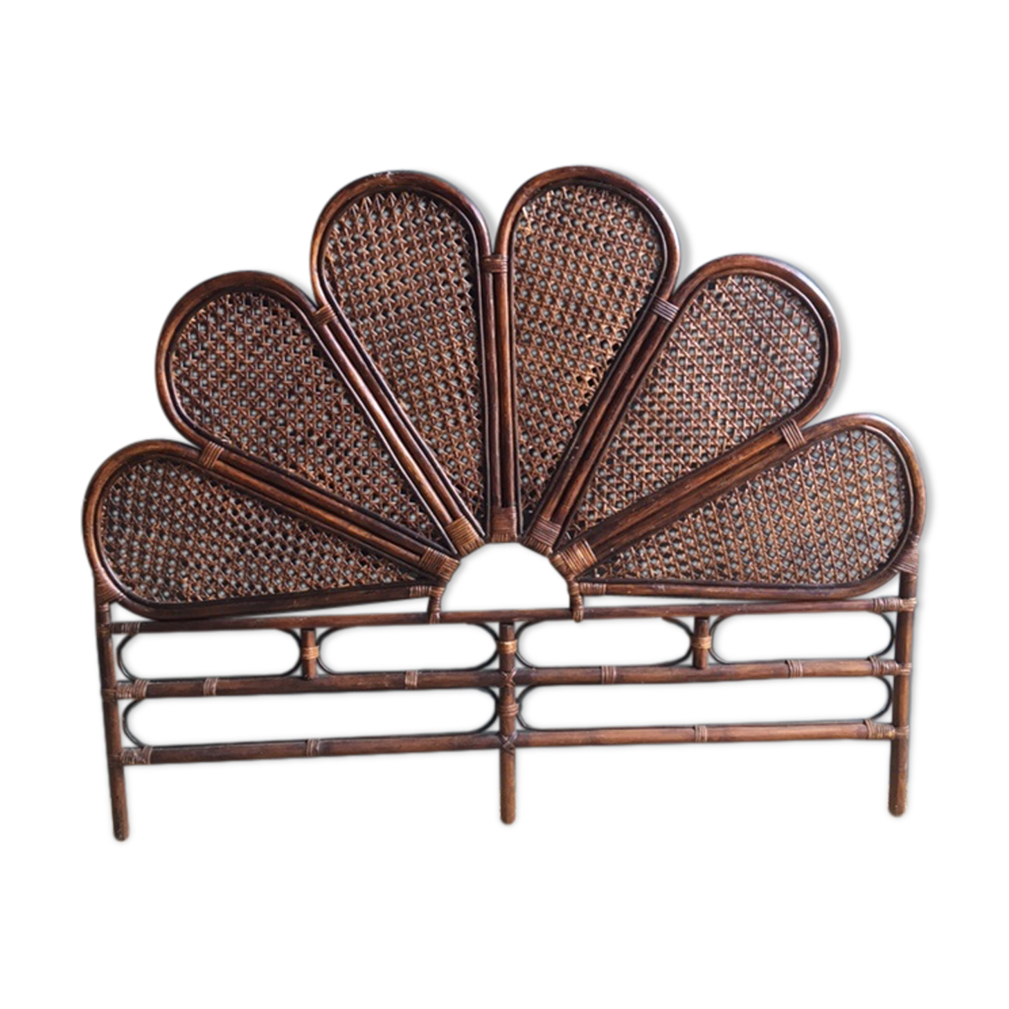 Headboard rattan