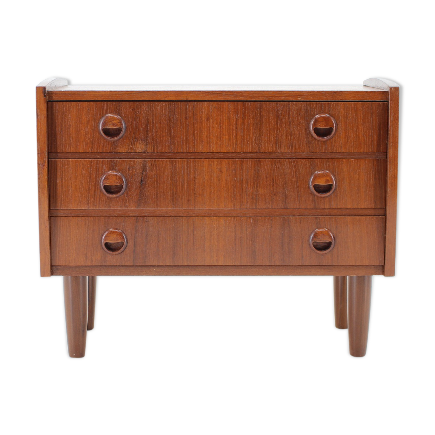 1960s danish teak chest of drawers