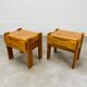 Pair of homemade elm bedside tables Regain