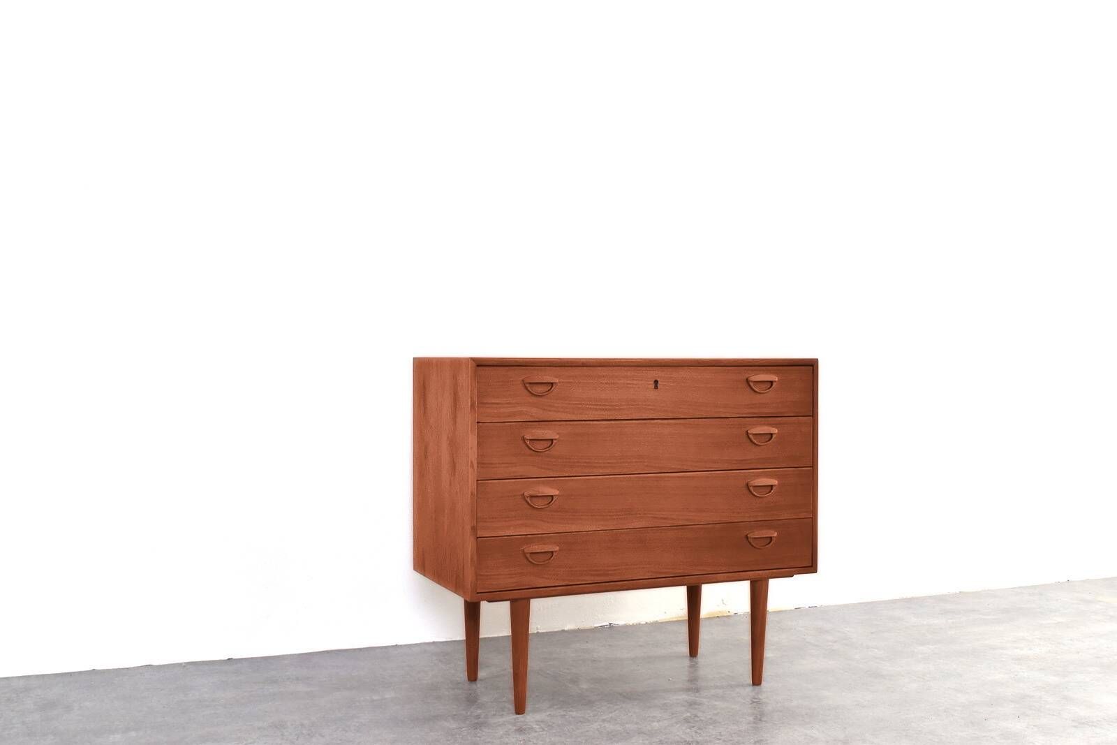 Teak Chest of Drawers by Kai Kristiansen for Feldballes Møbelfabrik, 1960s.