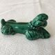 Six wears vintage green ceramic dog knives