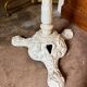 Bistro table in cast iron and beige melamine ⌀ 60 cm