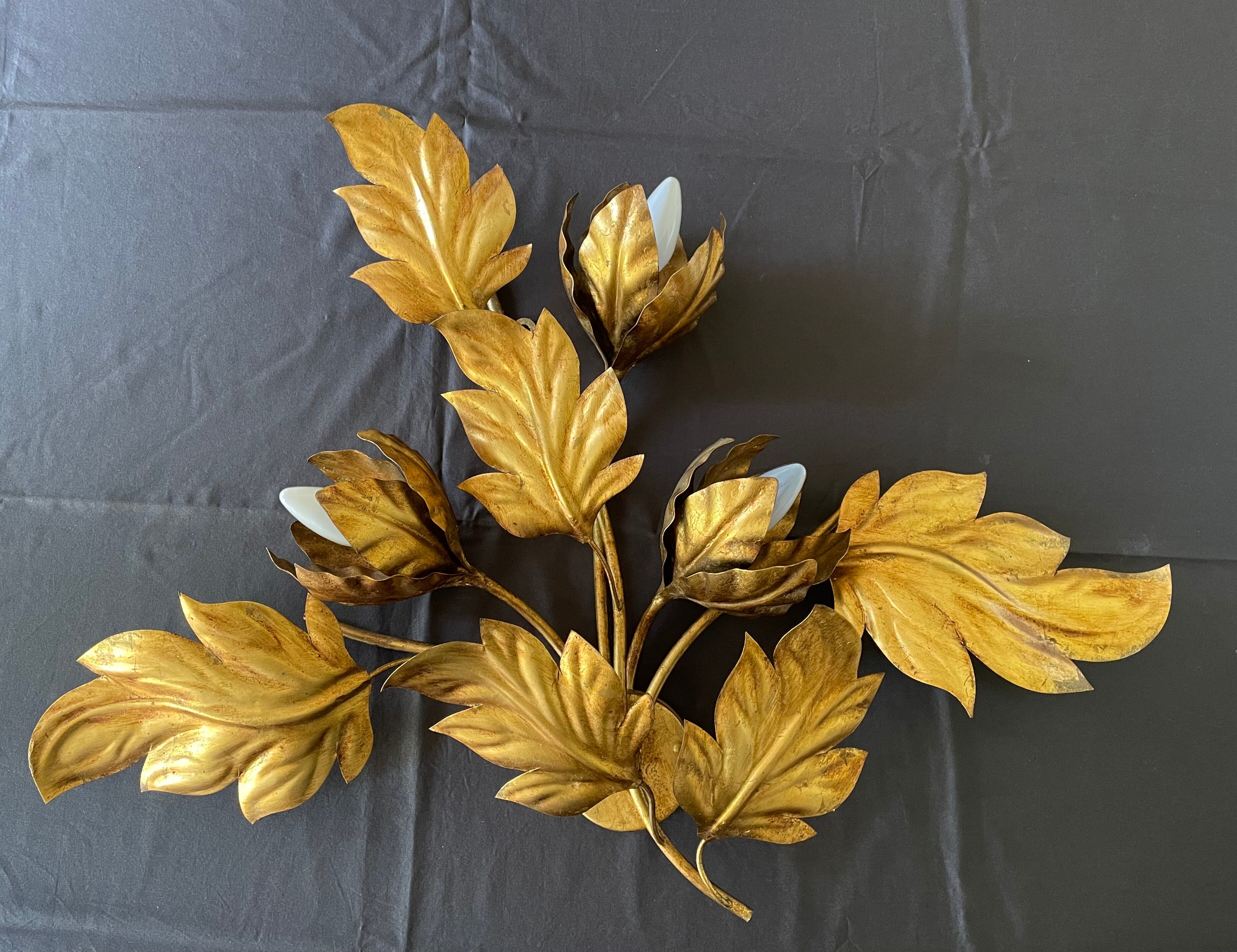 Metal wall lamp by Hans Kögl 1970