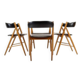 Set of 4 Retro Vintage Danish Dining Chairs Mid Century Modern 50s 60s 70s Teak