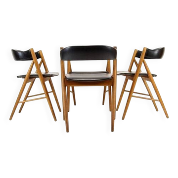 Set of 4 Retro Vintage Danish Dining Chairs Mid Century Modern 50s 60s 70s Teak