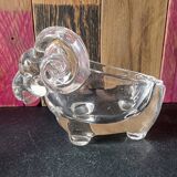 Set of 2 Vannes Crystal Pocket Emptyers, elephant and ram