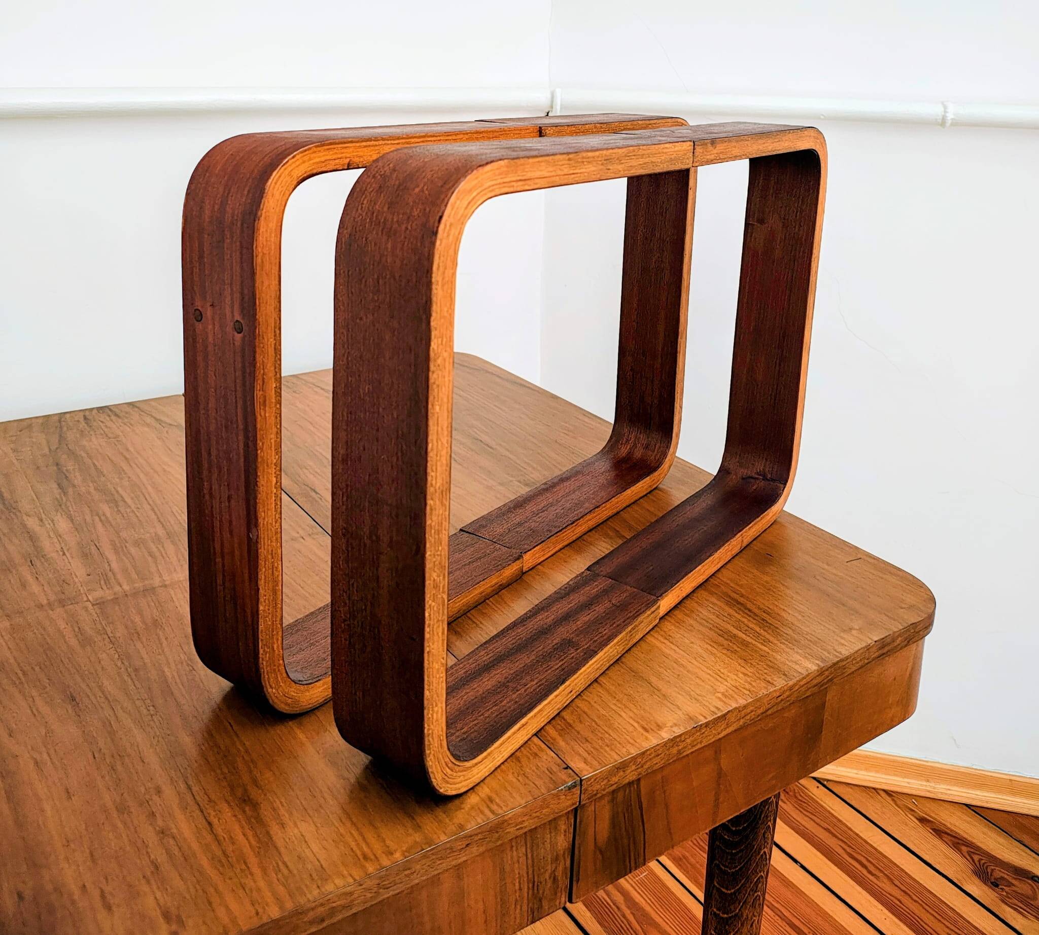 Czech Decorative Shelves attributed to Ludvik Volak for Drevopodnik Holesov