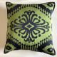 Designer's guild embroidered silk cushion