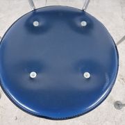 Chaises de salle à manger en métal post-modernes, années 1990