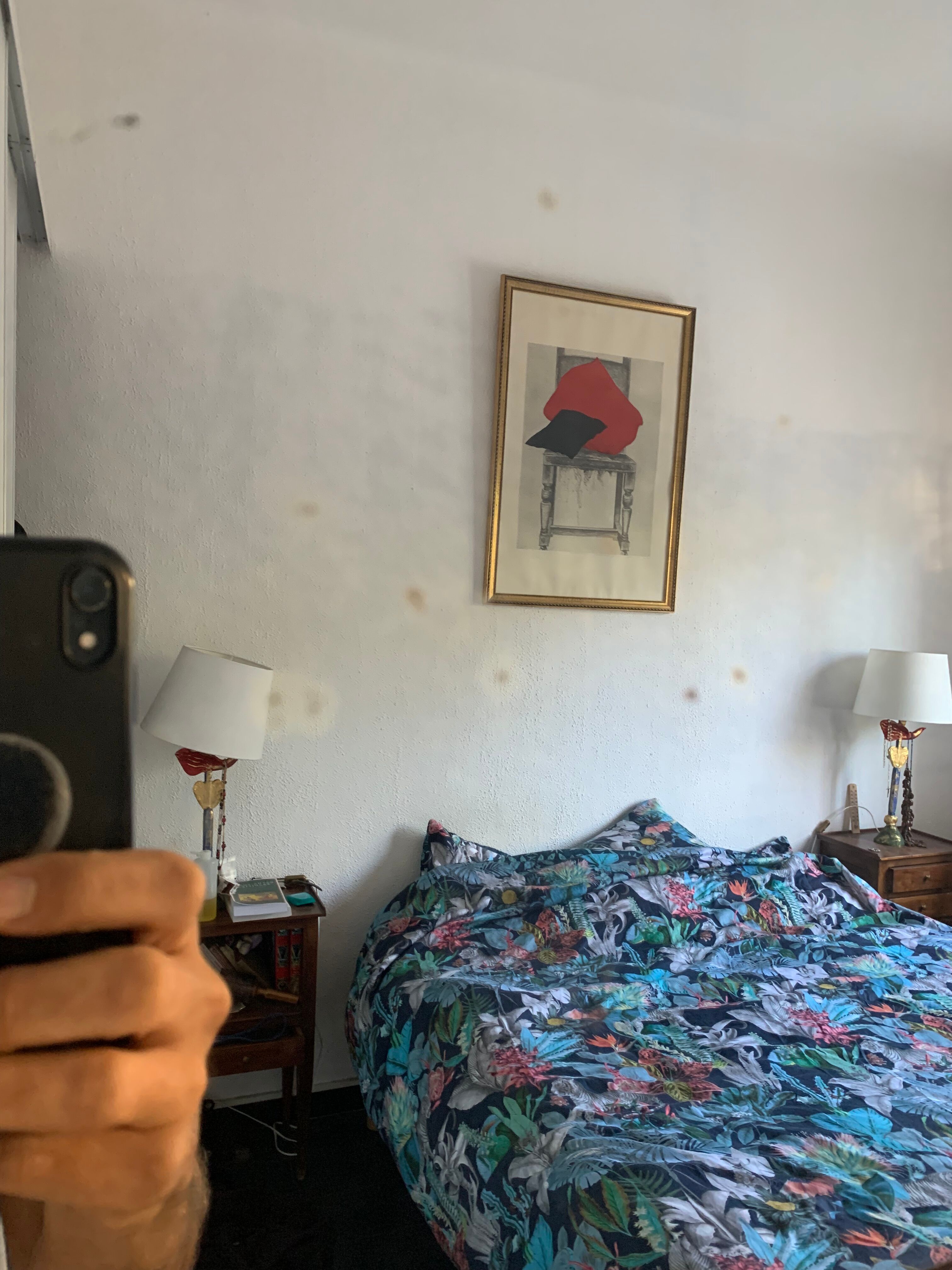 Vintage mirror 1930 triptych barber hairdresser - 30 x 78 cm