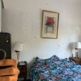 Vintage mirror 1930 triptych barber hairdresser - 30 x 78 cm