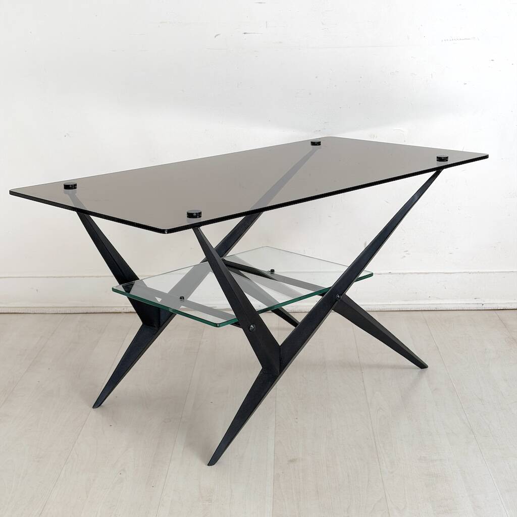 Design coffee table Angelo Ostuni vintage 1950s