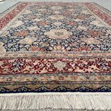 Tapis persan, ispahan en laine et soie