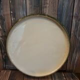 Terracotta dish with floral decoration