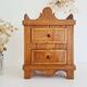 Bedside table, antique piece of furniture with drawers