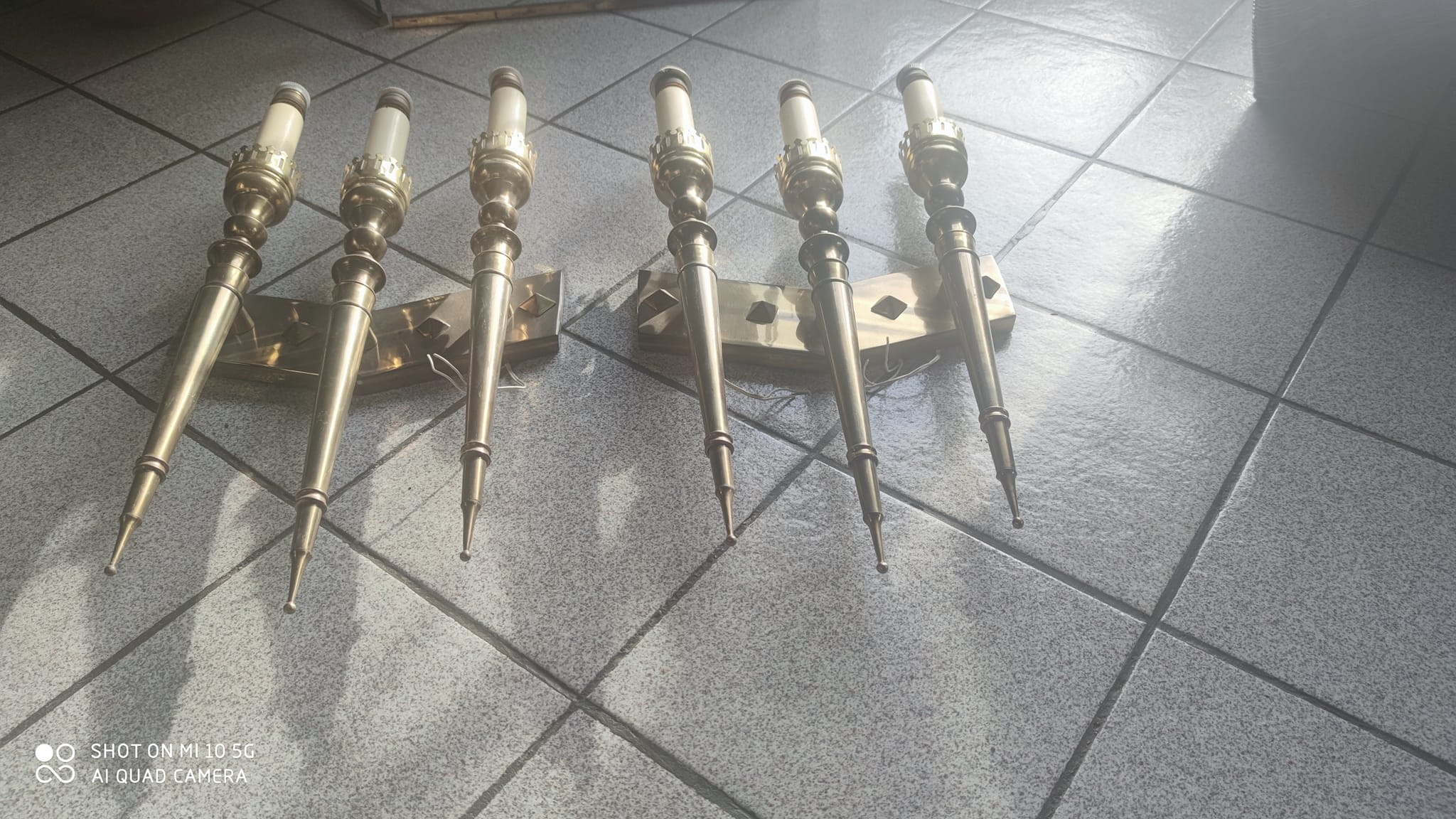 Pair of wall lights circa 1960