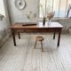 Table de ferme ou table de drapier noyer massif 1900
