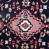 Vintage indian mahal handmade carpet 61cm x 88cm 1970s
