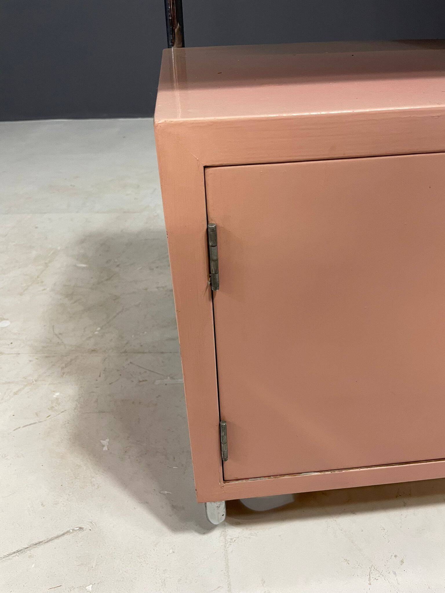 Kovona Bauhaus style bedside table, 1950s, Czechoslovakia