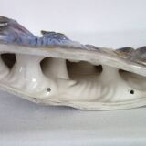 Italian ceramic sculpture 2 peacocks, 1960s