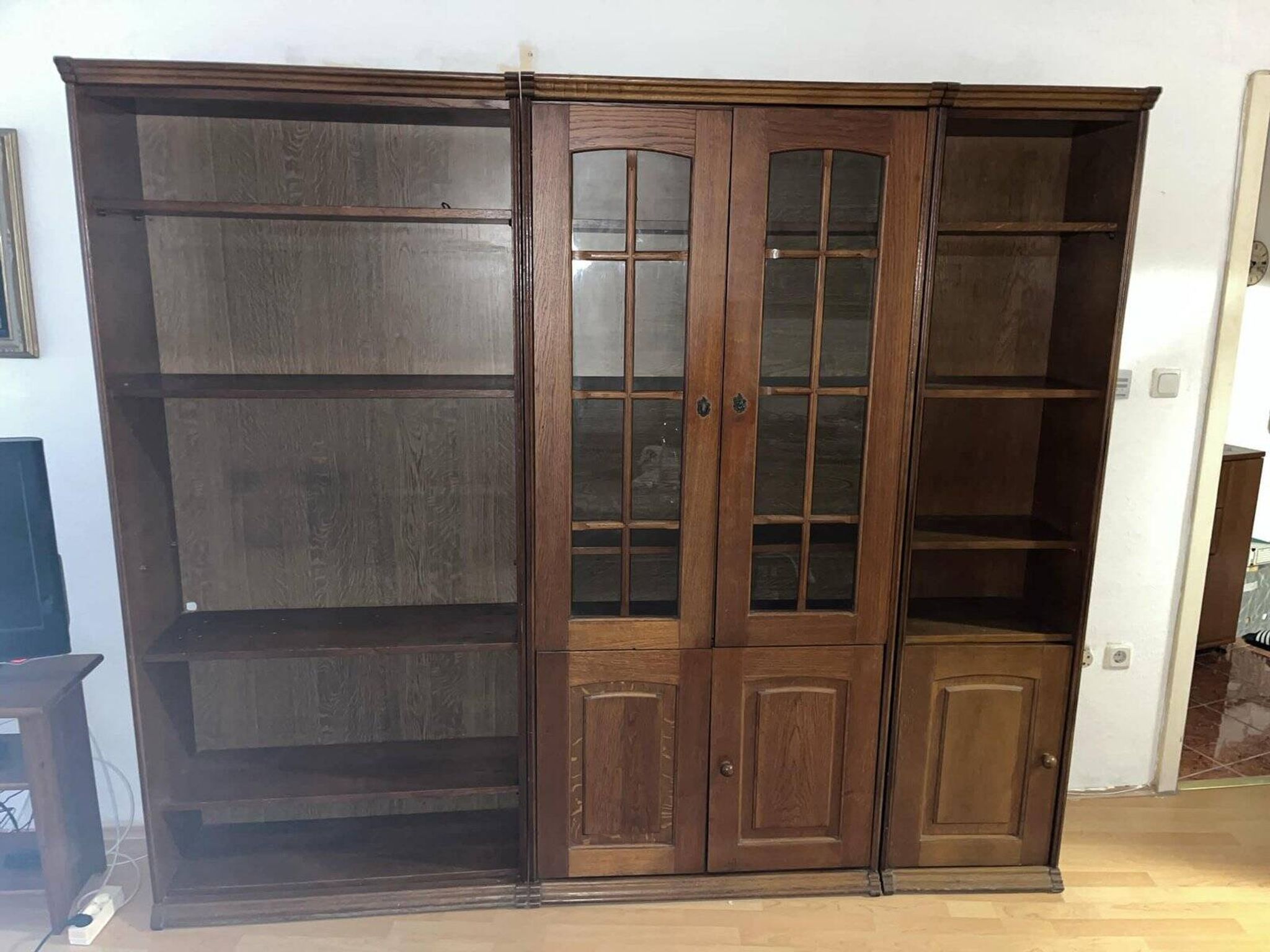 Vitrines vintage, années 1970, lot de 3