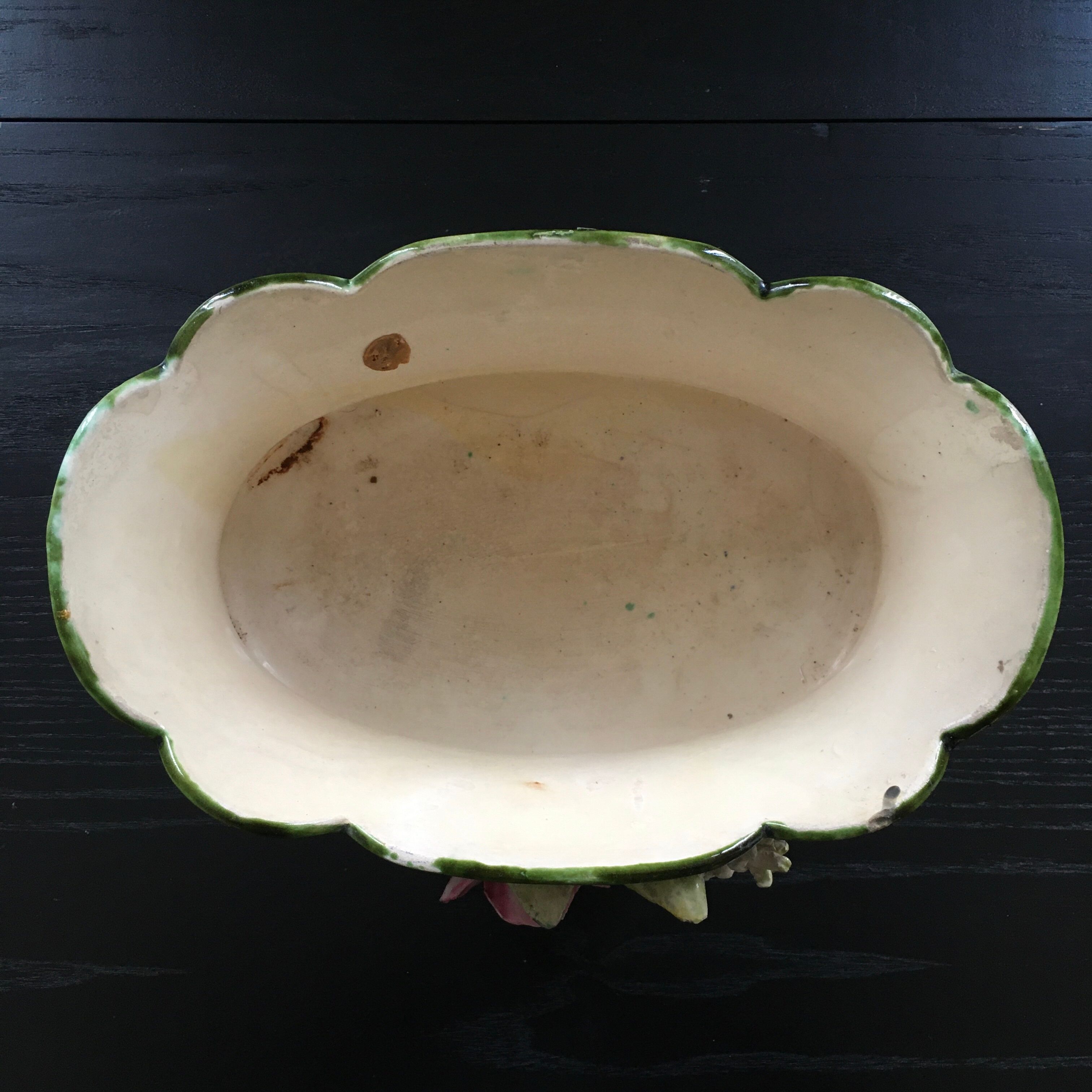 Jardinière festonnée  barbotine