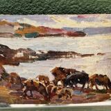 Workshop background, Henry Sené (1889-1961)