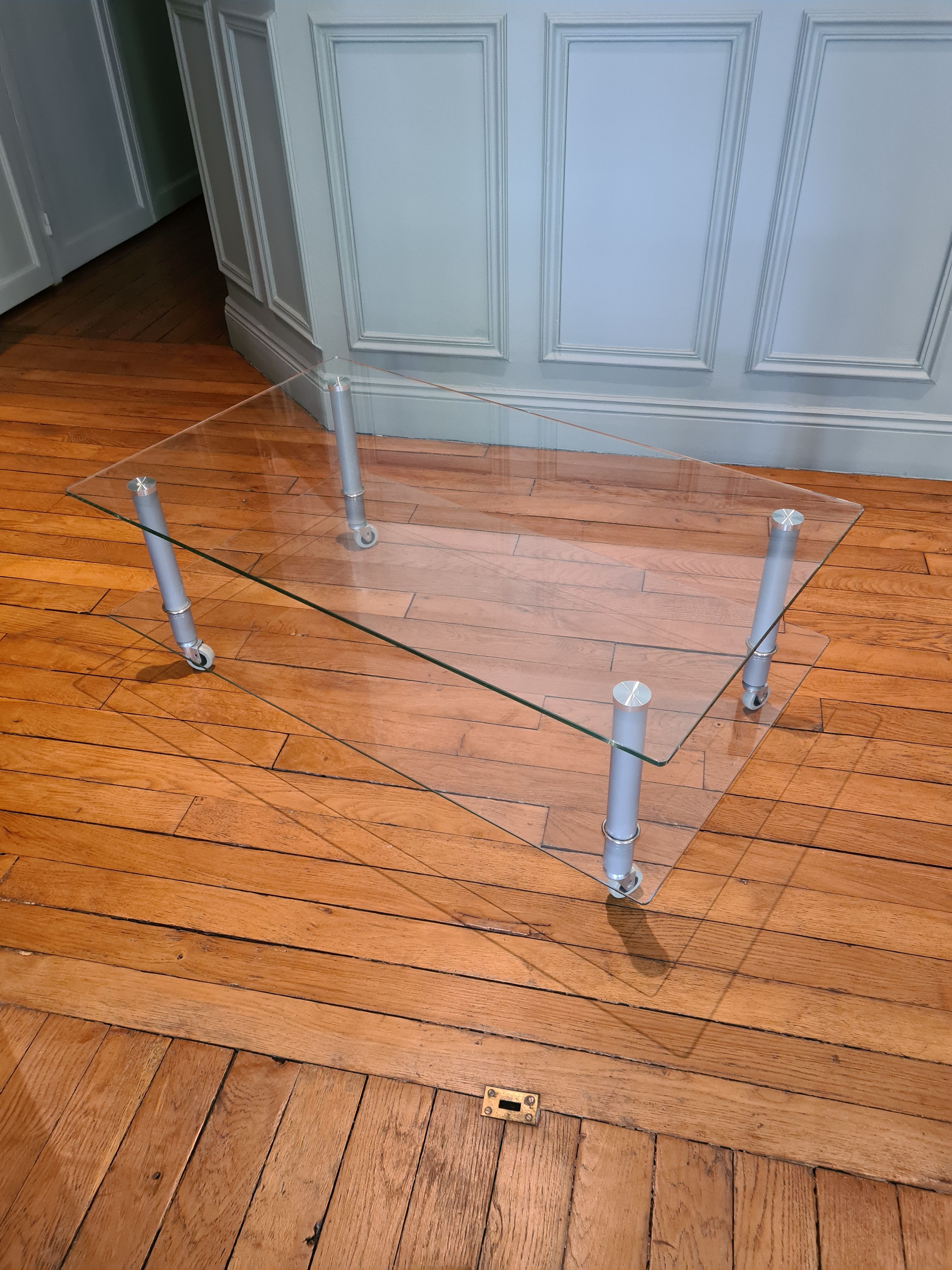 Coffee table with glass tops