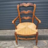 Fauteuil paillé ancien