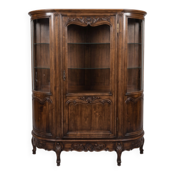 Curved display cabinet in Louis XV style