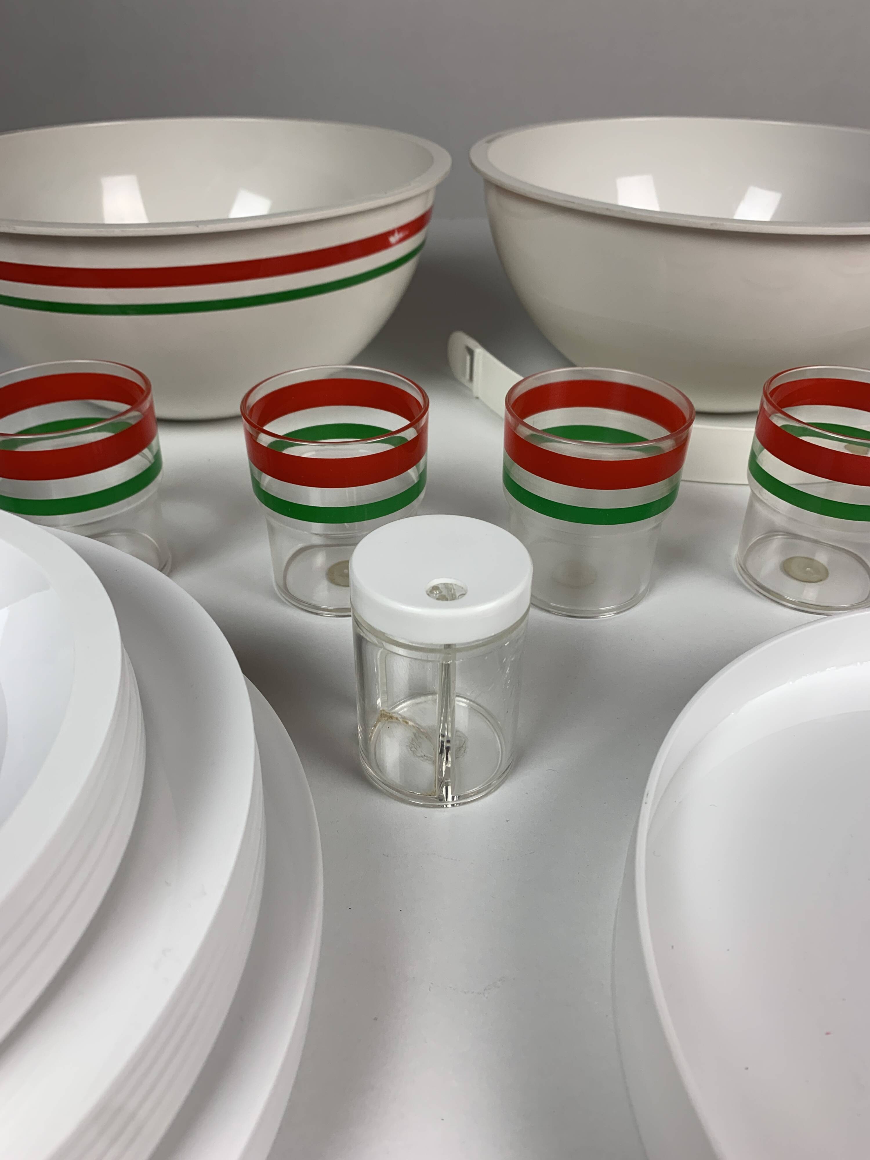 Italian complete picnic set by Carlo Viglino for Guzzini, 1960s