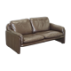 Two-seater Danish leather canapé Mid-Century Modern