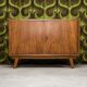 Meuble de rangement vintage en noyer 1960"