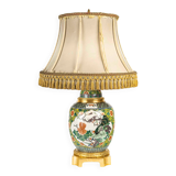 Samson Porcelain Lamp in Chinese Style, 19th Century