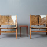 Two lounge chairs in Scandinavian style