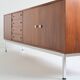 Superb teak and chrome sideboard 1960 vintage Belgium