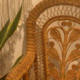 Vintage rattan armchair