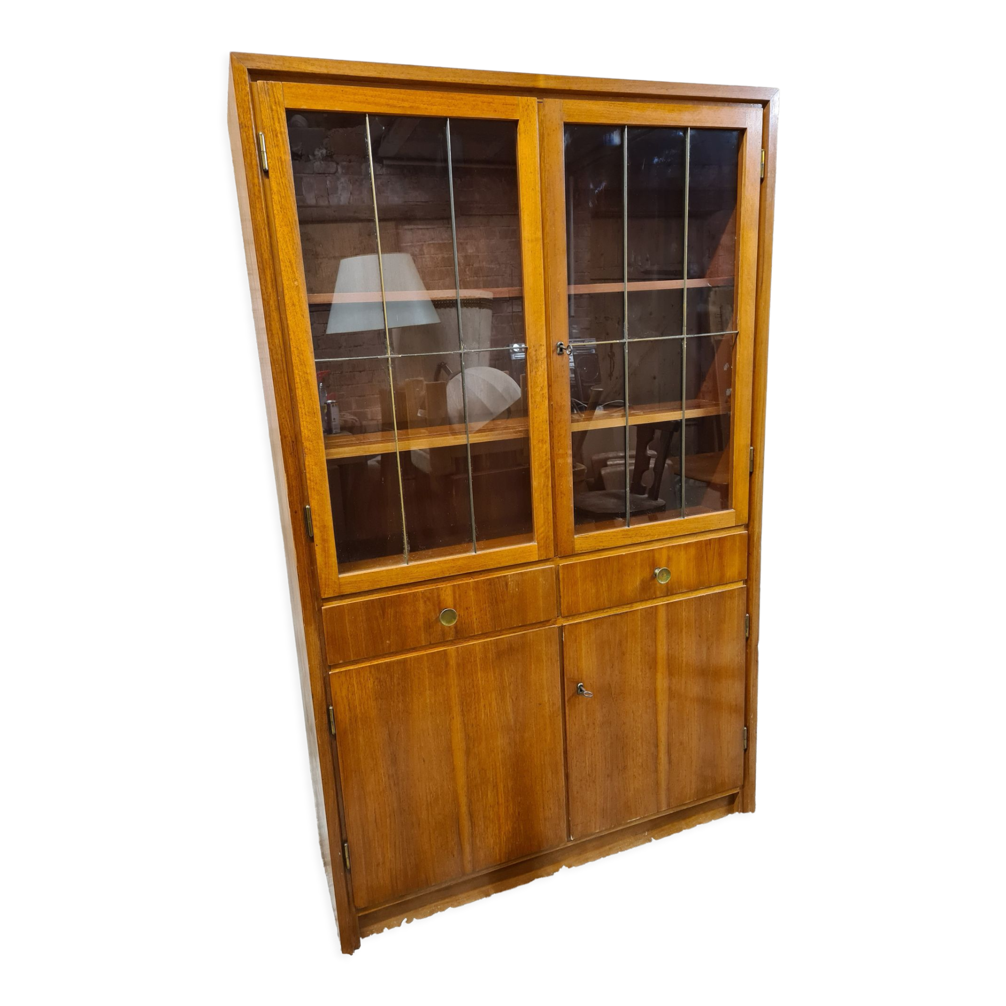 Showcase library 1960 vintage Scandinavian