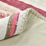 Boho ethnic flatweave vintage rug 124x170cm