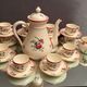 Gien tiled coffee set décor Lorraine Coffee maker cups milk jug